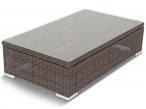 Meble technorattan z podnoszonym stołem LIGURITO VIII Brown Elite & Grey
