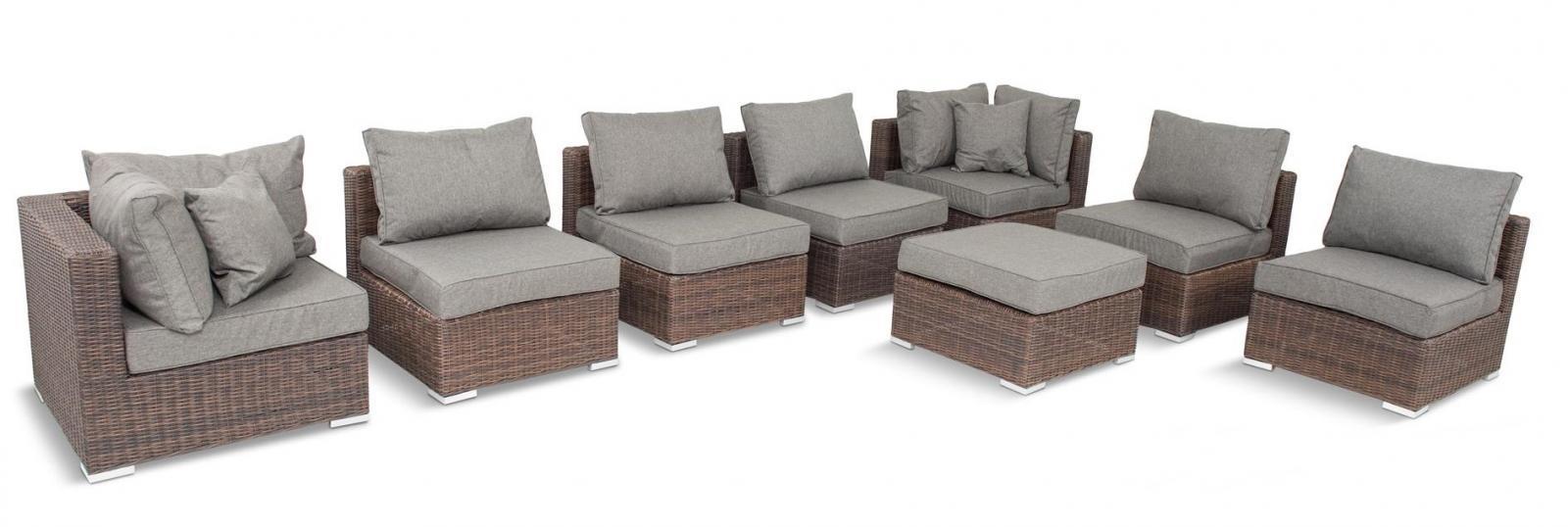 nowoczesne meble obiadowe z technorattanu z fotelem