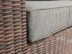 Narożnik technorattanowy premium LIGURITO XI Plus Brown Elite & Grey + 2 fotele
