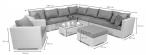 Nowoczesne meble z technorattanu LIGURITO XI Brown Elite & Grey