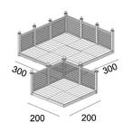 Taras modułowy 300 x 300 full
