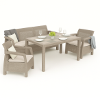 OUTLET - Meble ogrodowe obiadowe Corfu Fiesta Max Cappuccino