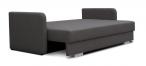 Szara rozkładana sofa do salonu Ivet rozłożona