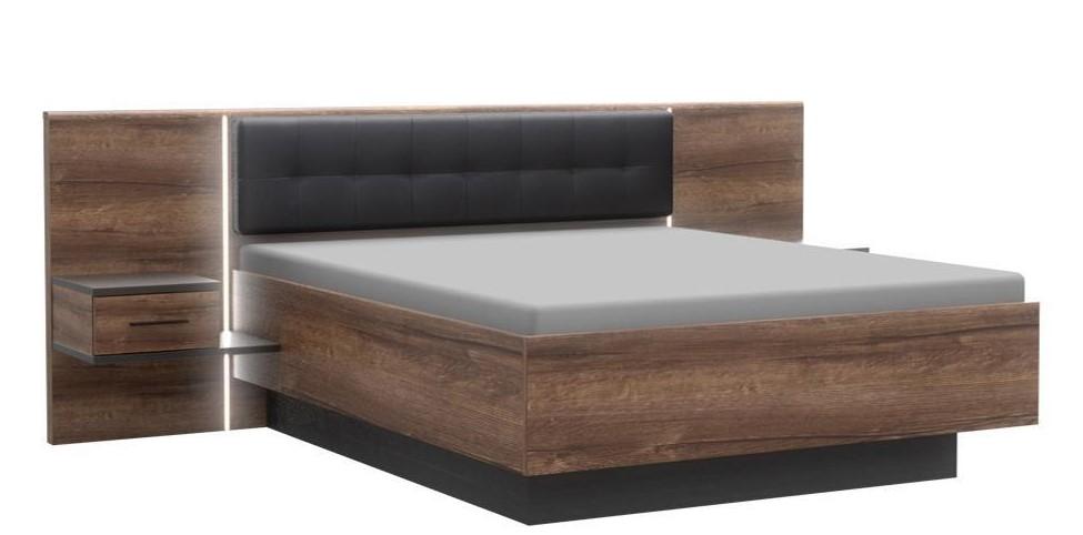 Łóżko Bellevue z szafkami nocnymi