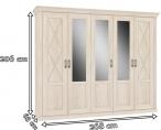 Elegancki zestaw do sypialni Kashmir 180cm