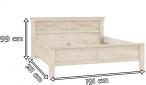 Stelaż Elegancki zestaw do sypialni Kashmir 180cmKashmir KSML181 Forte