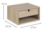 Actona szafka nocna naturalna Century 37x21 cm