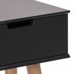Actona Mitra szafka nocna drewniana czarna