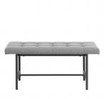 Szara ława pufa do przedpokoju Sigfrid 100cm