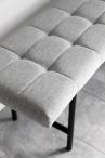 Szara ława pufa do przedpokoju Sigfrid 100cm