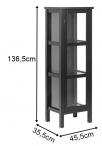 Actona Eton biała przeszklona witryna 45x137cm