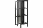Actona Eton czarna przeszklona witryna 137cm