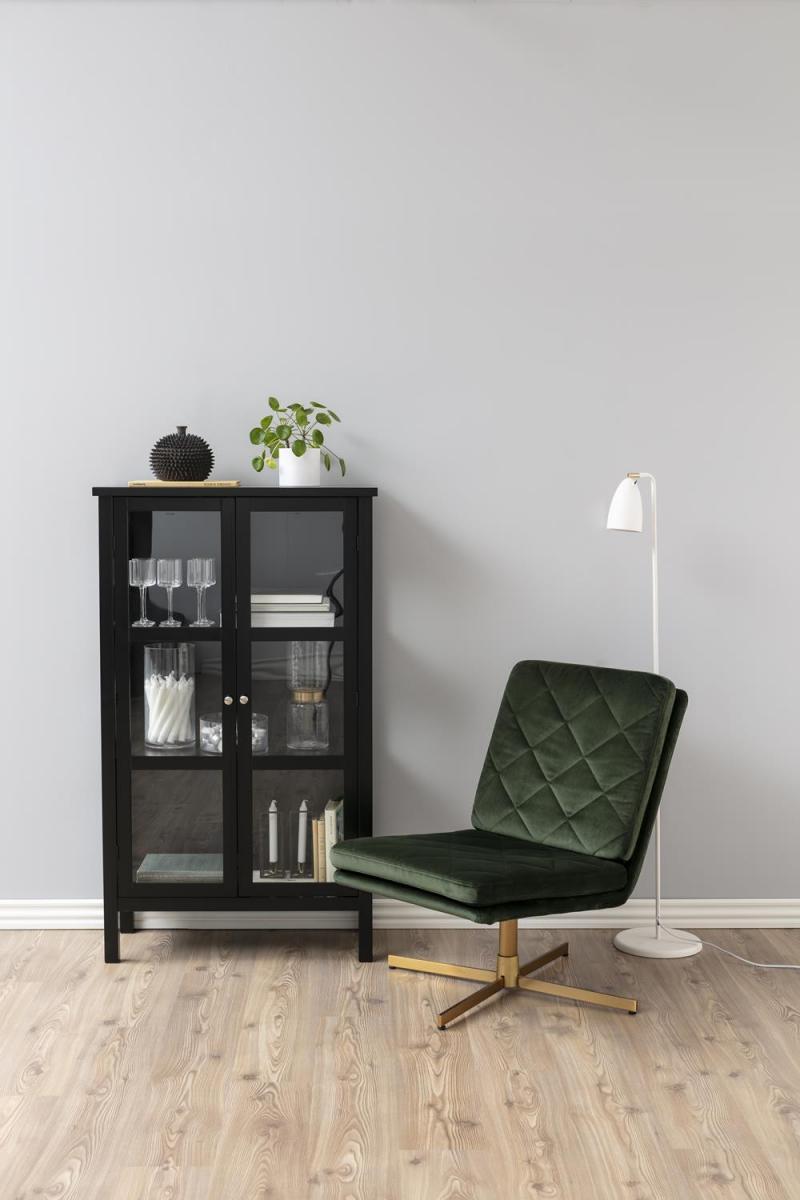 czarna przeszklona witryna actona eton