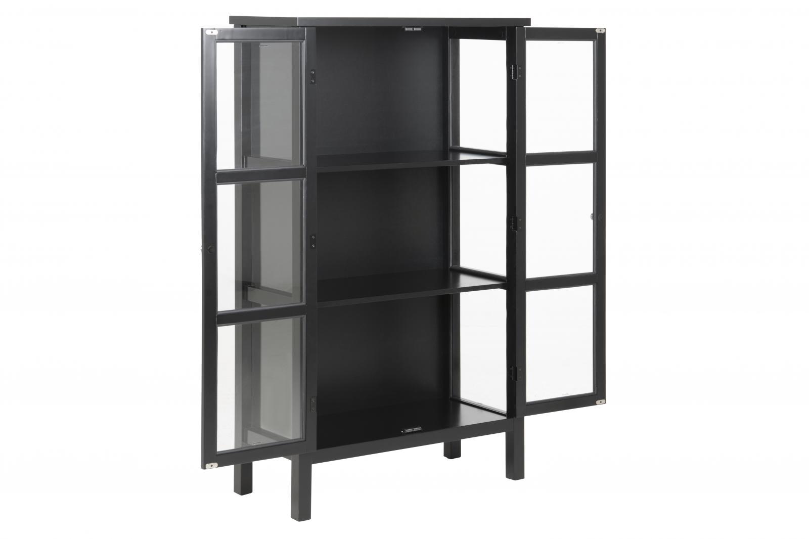 wnętrze witryny czarnej actona eton