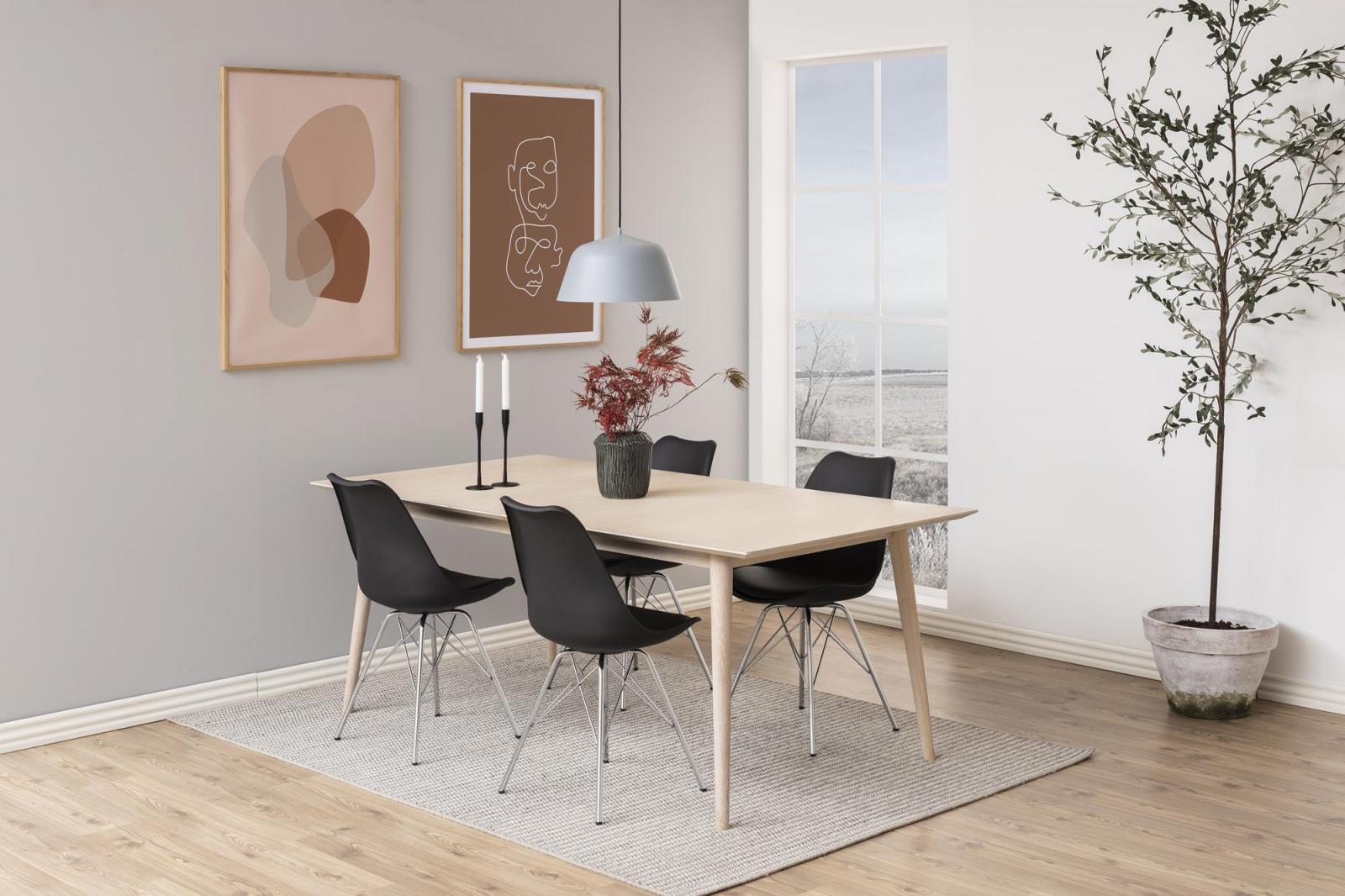 Actona Eris - czarne krzesło z tworzywa