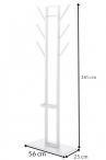Actona Vinson wieszak na ubrania 56x165 cm biały