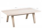 Actona A-line Stolik kawowy z bielonego drewna dębowego 130x70