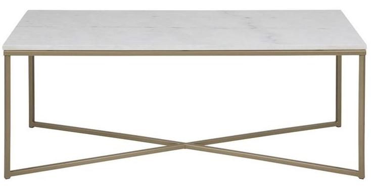 Actona Alisma okrągły stolik z marmurowym blatem