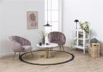 Actona Corby stolik z marmurowym blatem 80cm