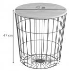 Actona Lotus 43cm stolik do salonu w minimalistycznym stylu