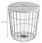 Actona Lotus 39cm stolik do salonu z oryginalną podstawą