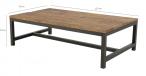 Actona Vintage stolik kawowy 120x60 drewniany blat metalowy stelaż