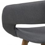 Actona Grace hoker design skandynawski ciemnoszary 89cm