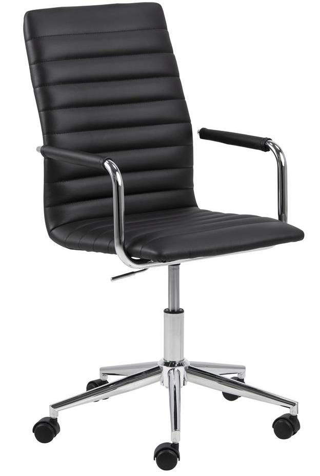 actona winslow czarne krzesło na kółkach