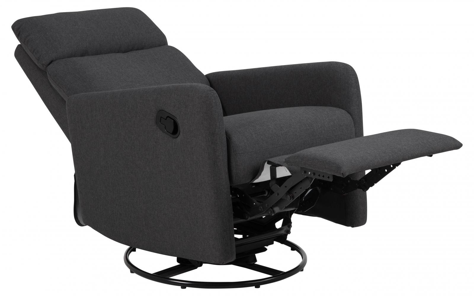 Actona Mikkeli fotel z rozkładanym oparciem i podnóżkiem