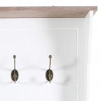 Actona Aster biały wieszak do przedpokoju z ławką