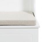 Actona Aster biały wieszak do przedpokoju z ławką