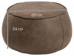 Actona pufa Mie jasnobrązowa Ø60x34