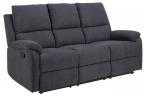 Rozkładana sofa Sabia trzyosobowa szara tapicerowana