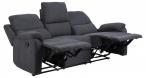 Rozkładana sofa Sabia trzyosobowa szara tapicerowana