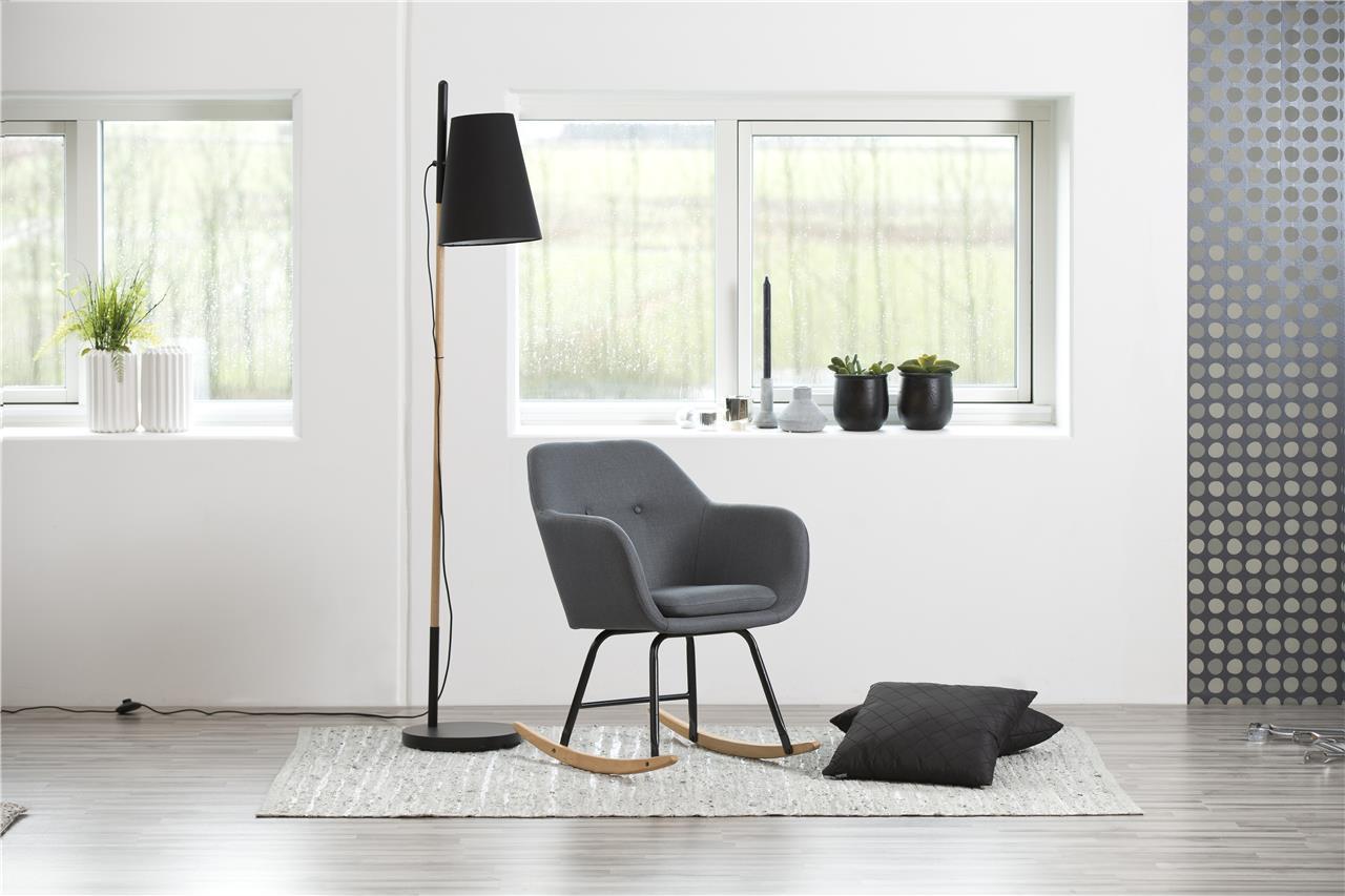 fotel bujany Actona szary