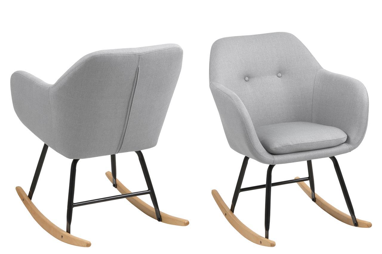 fotel bujany jasnoszary