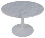 Stół Tarifa okrągły z marmurowym blatem 110cm