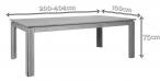 Actona Ventura dębowy stół rozkładany 200-404cm