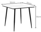 Actona Wilma stół z kwadratowym blatem 80cm