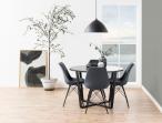 Stół Amble okrągły designerski stół "marmurowy" blat