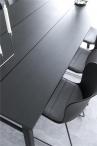 Actona Carver czarny stół rozkładany do jadalni industrialny 200x100x75