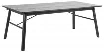 Actona Carver czarny stół rozkładany do jadalni industrialny 200x100x75