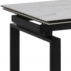 Actona Huddersfield stół rozkładany biało-czarny 160-240cm