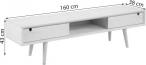 Actona Century Szafka RTV styl Skandynawski, surowe drewno