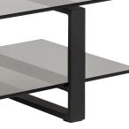 Actona Katrine Szklana szafka RTV czarny szkło dymione