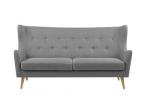 Actona Kamma sofa Retro Uszak jasnoszara trzyosobowa