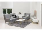 Actona Kamma sofa Retro Uszak jasnoszara trzyosobowa