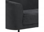 Actona BILOXI trzyosobowa sofa Glamour Ciemnoszara