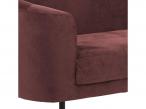 Actona BILOXI Elegancka wolnostojąca sofa trzyosobowa ciemnoczerwona