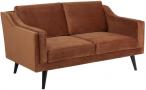 Sofa Montreal pomarańczowa dwuosobowa w stylu Retro